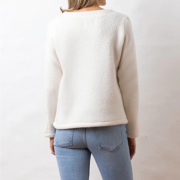 Like-new Dudley Stephens Alden Crewneck in Cream - Picture 2 of 6